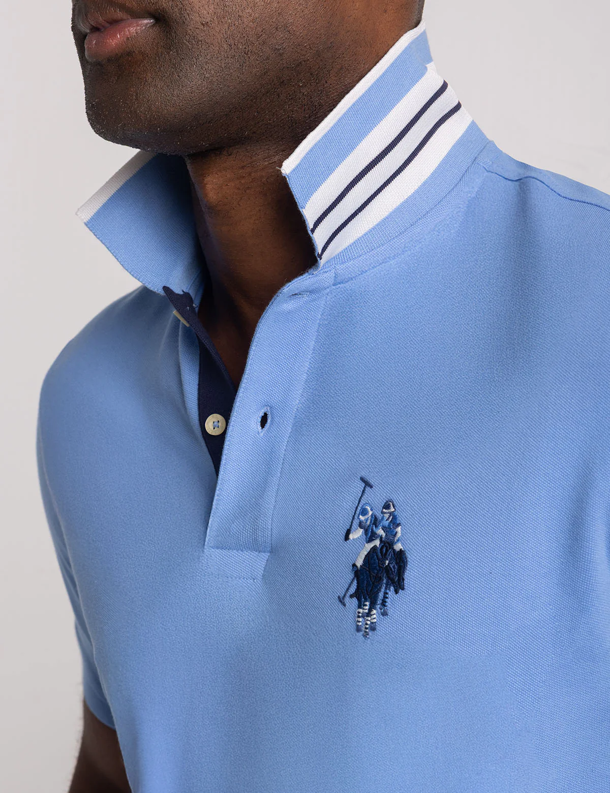 SLIM FIT BIG LOGO MULTI-TONAL POLO SHIRT - Image 17