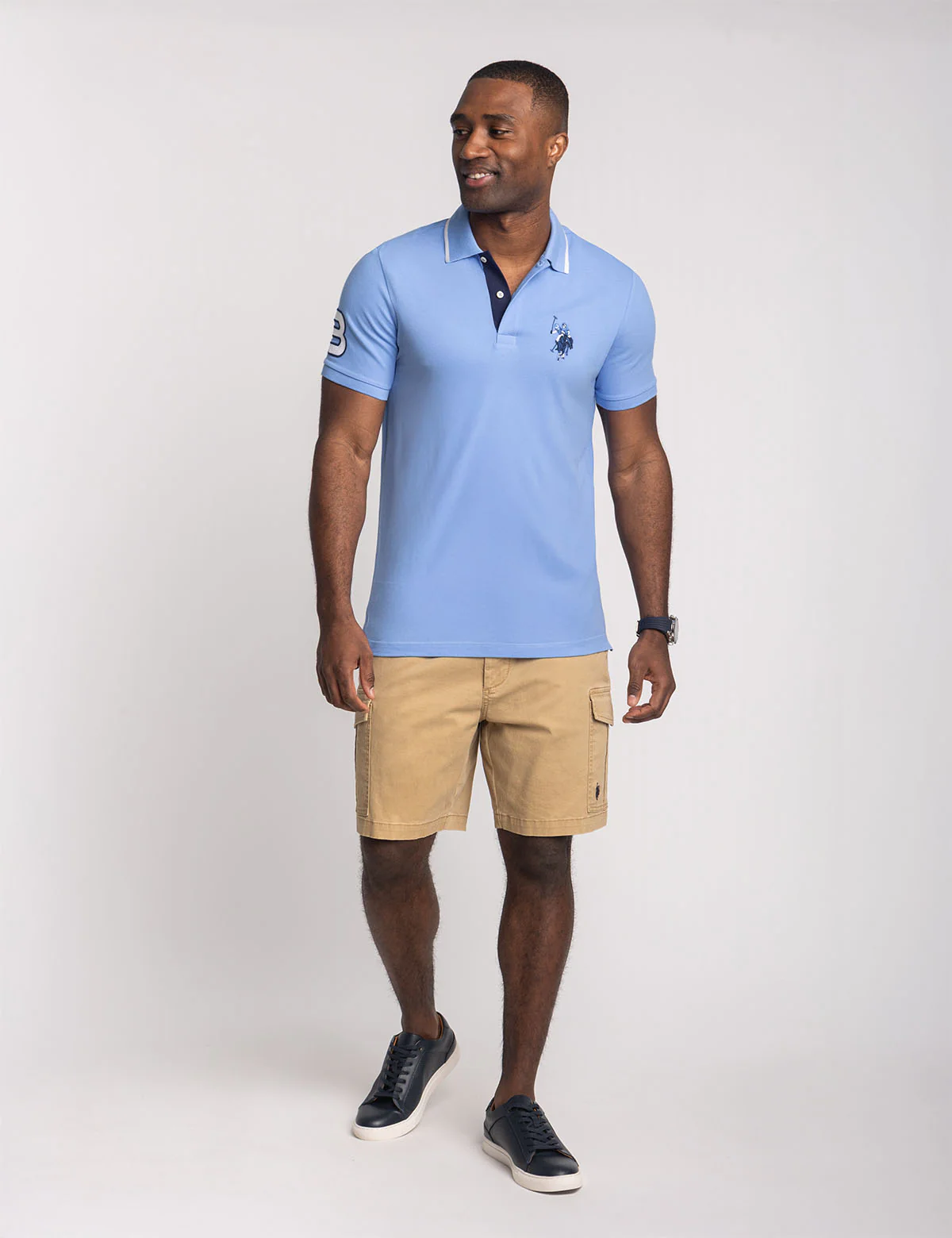 SLIM FIT BIG LOGO MULTI-TONAL POLO SHIRT - Image 18