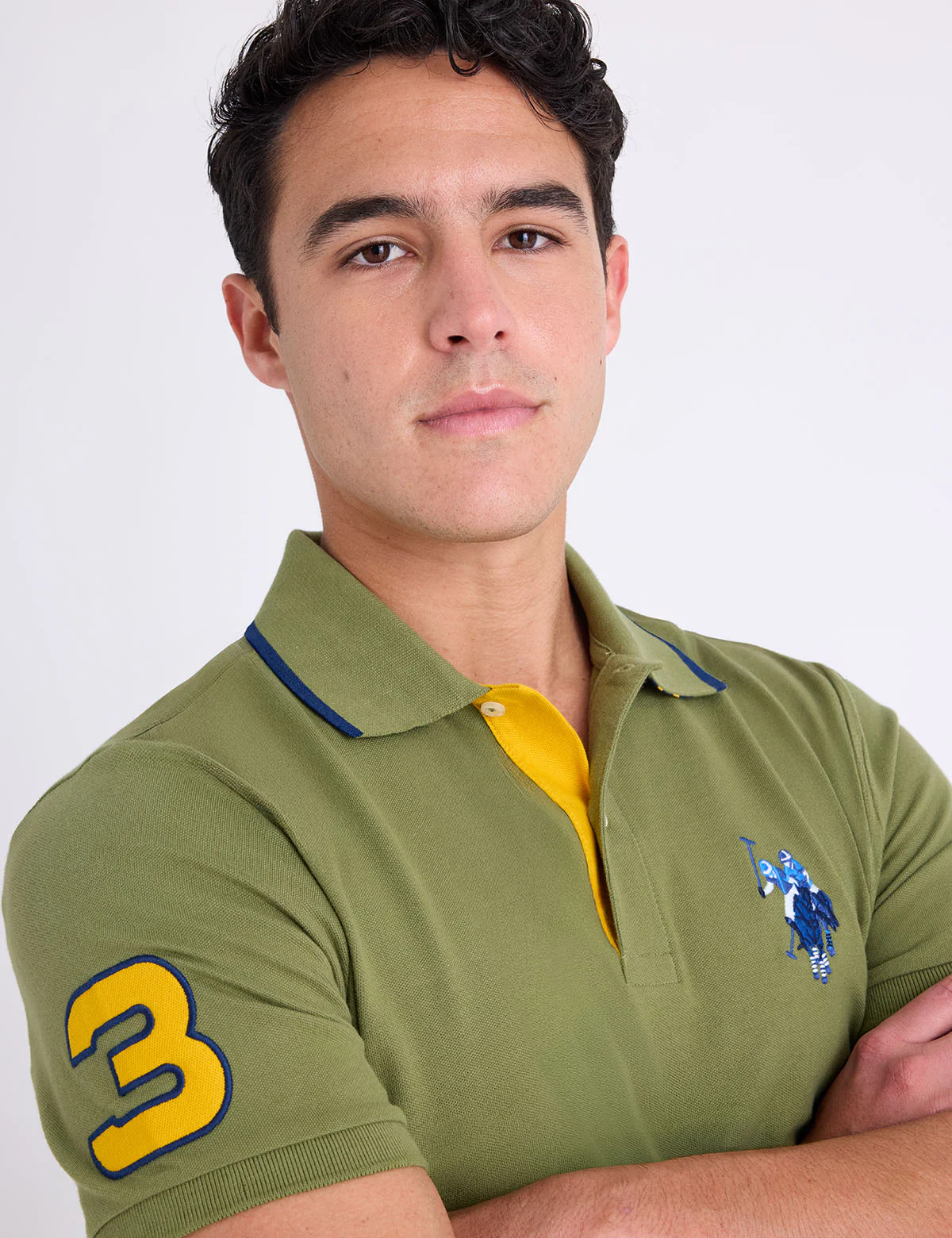 SLIM FIT BIG LOGO MULTI-TONAL POLO SHIRT - Image 11