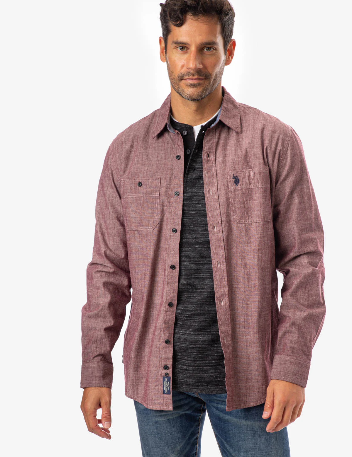 SLIM FIT CANVAS SHIRT - Image 5
