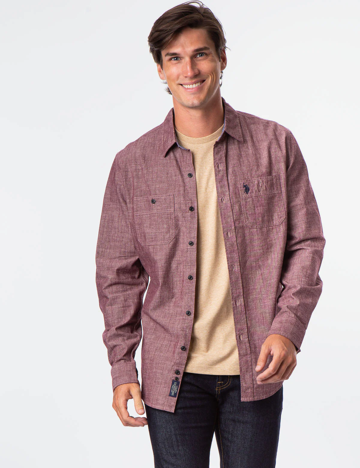SLIM FIT CANVAS SHIRT - Image 7
