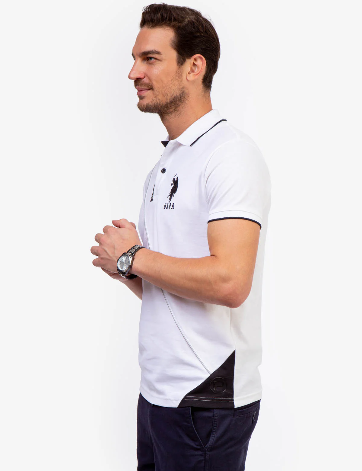 SLIM FIT COLORBLOCK PIQUE POLO SHIRT - Image 10