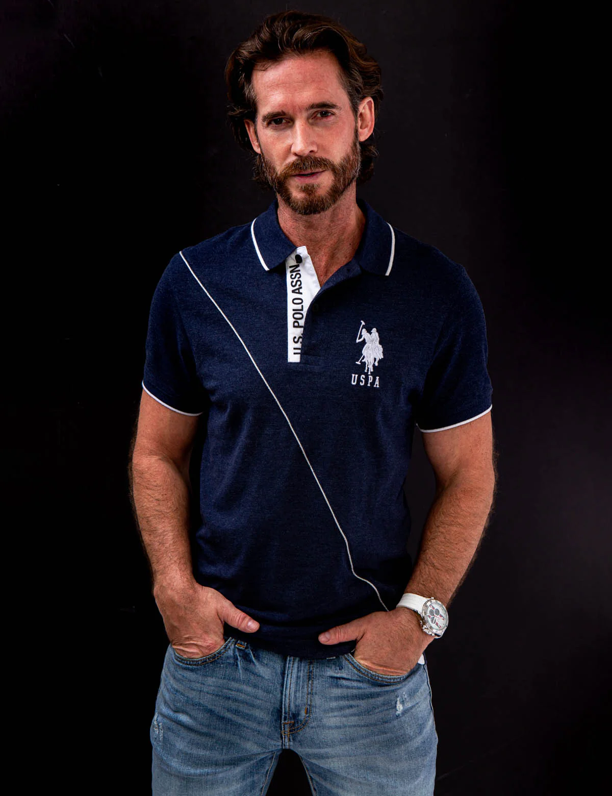 SLIM FIT COLORBLOCK PIQUE POLO SHIRT - Image 5