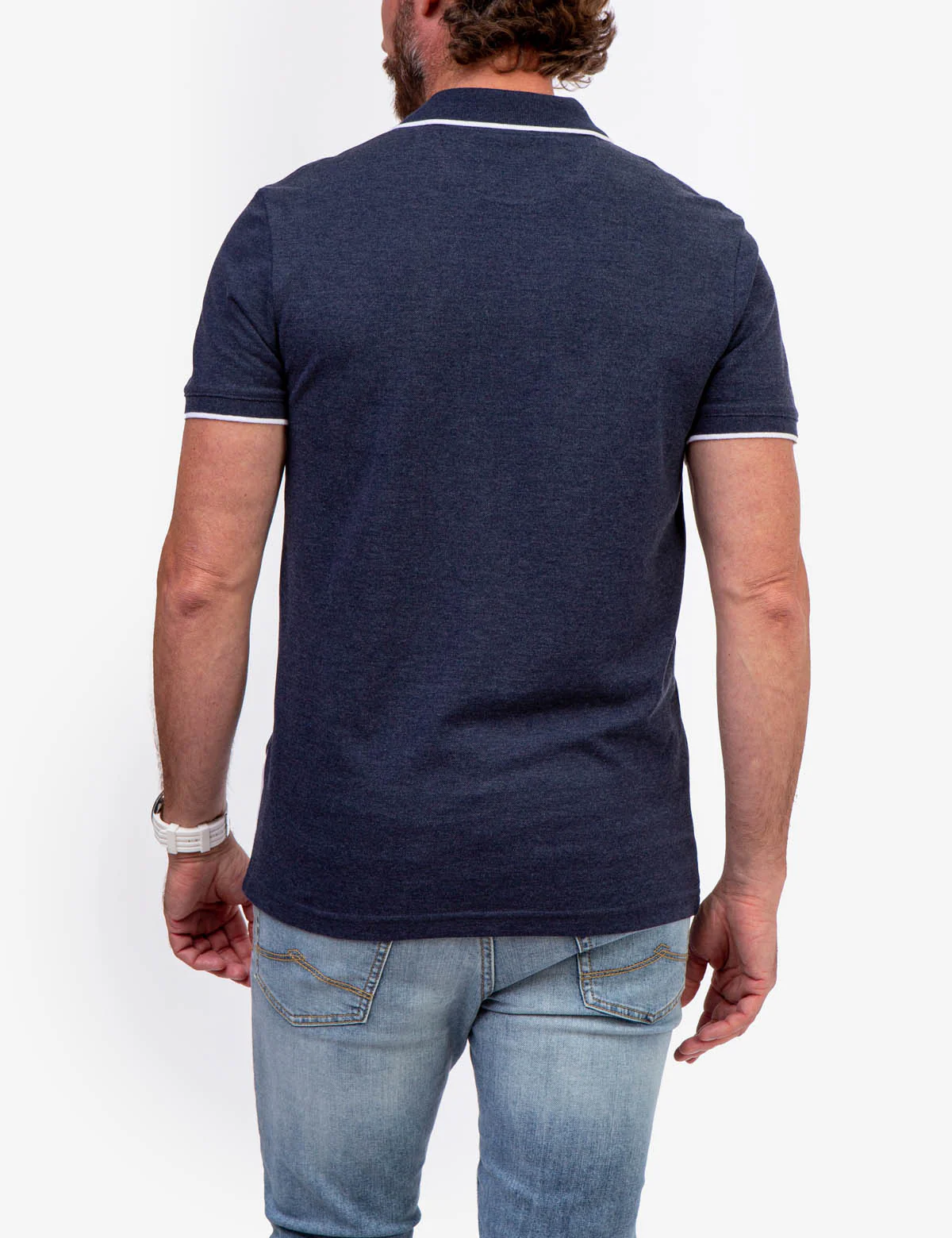 SLIM FIT COLORBLOCK PIQUE POLO SHIRT - Image 6