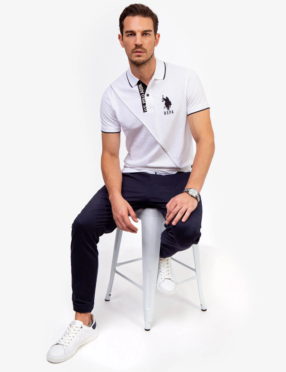 SLIM FIT COLORBLOCK PIQUE POLO SHIRT - Image 8