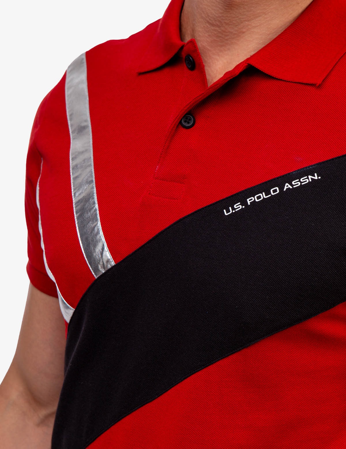 SLIM FIT COLORBLOCK PIQUE POLO SHIRT - Image 11