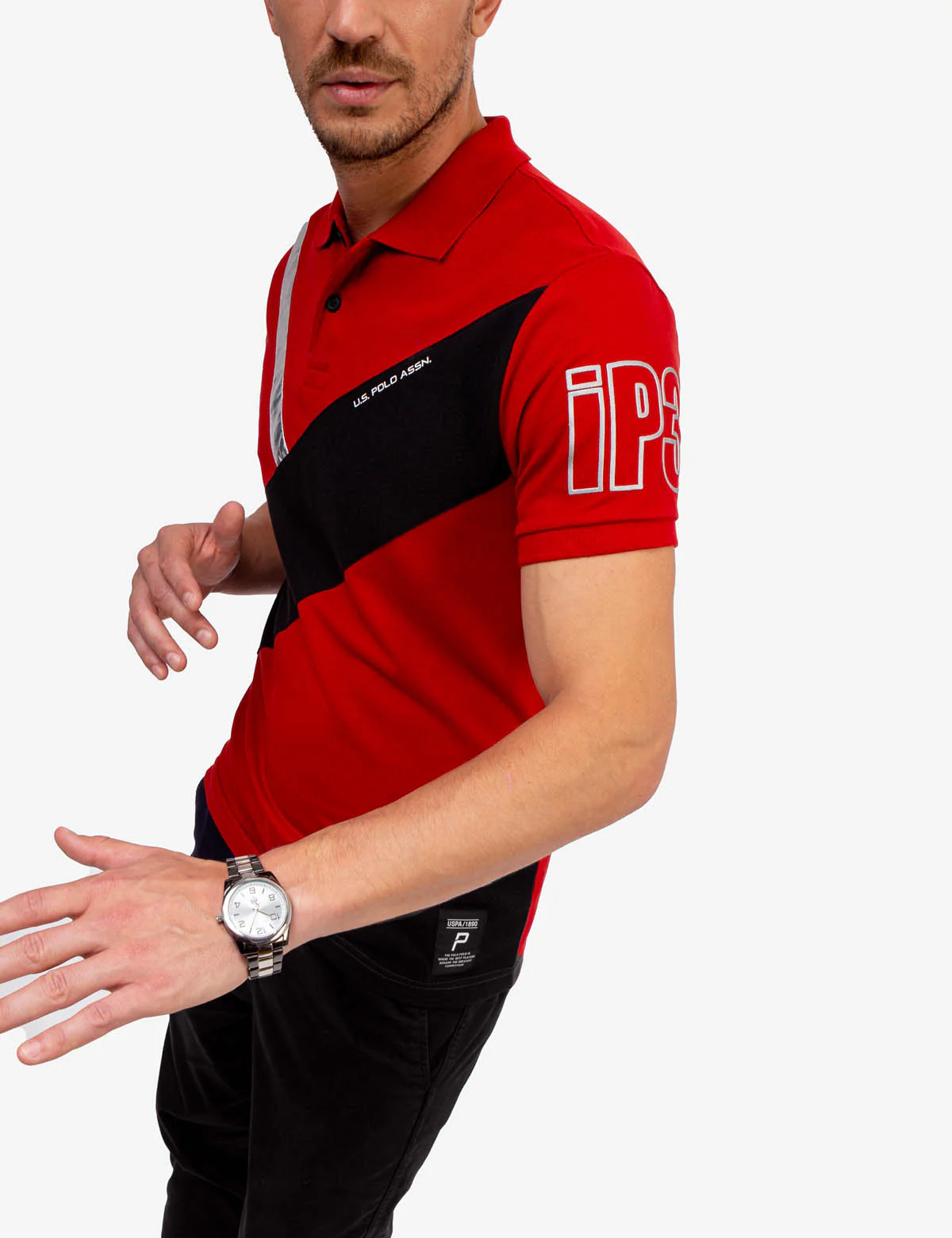 SLIM FIT COLORBLOCK PIQUE POLO SHIRT - Image 13