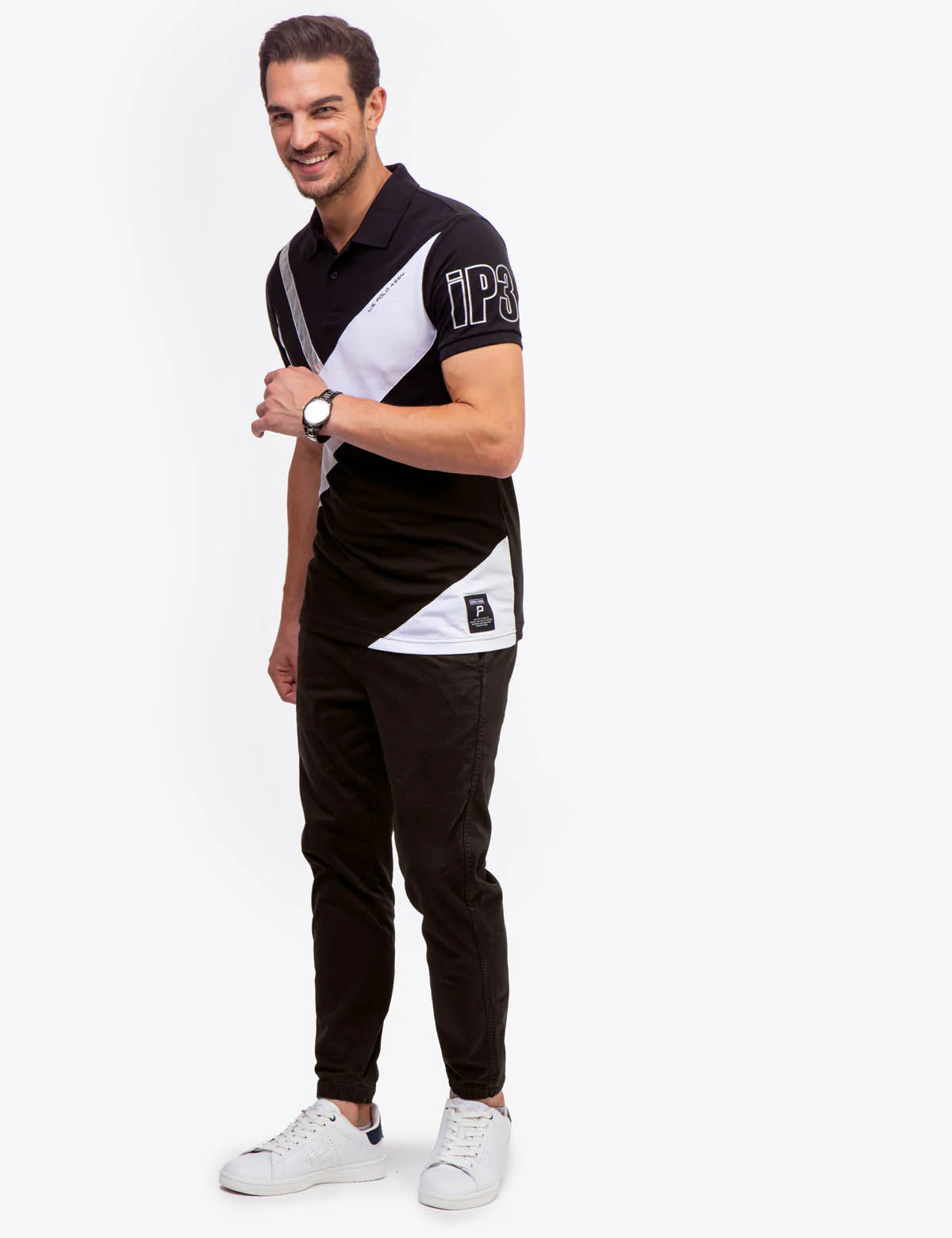 SLIM FIT COLORBLOCK PIQUE POLO SHIRT - Image 2