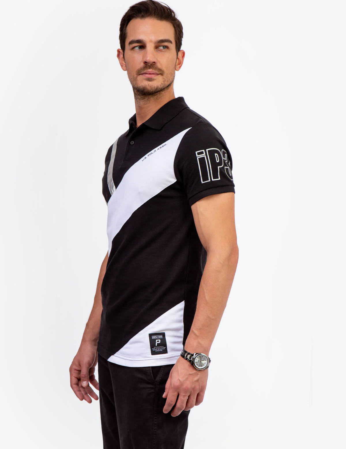 SLIM FIT COLORBLOCK PIQUE POLO SHIRT - Image 4