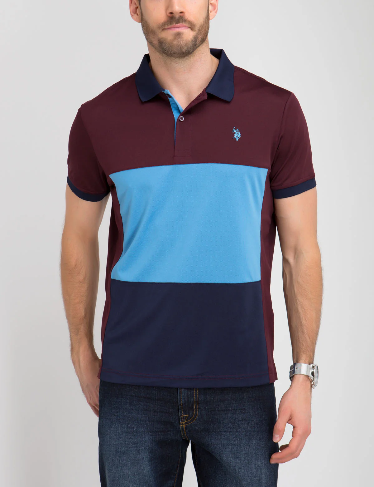 SLIM FIT COLORBLOCK POLO SHIRT - Image 10
