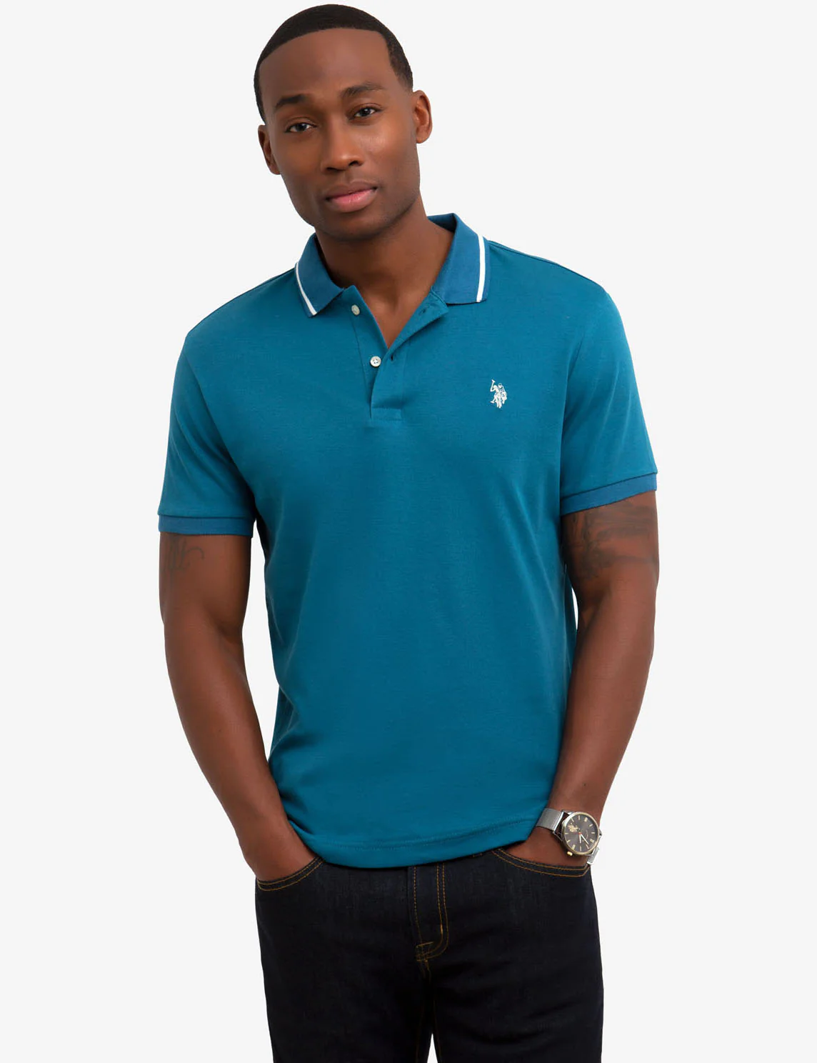 SLIM FIT INTERLOCK POLO SHIRT - Image 6