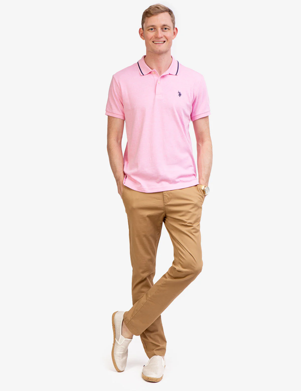 SLIM FIT INTERLOCK POLO SHIRT - Image 2