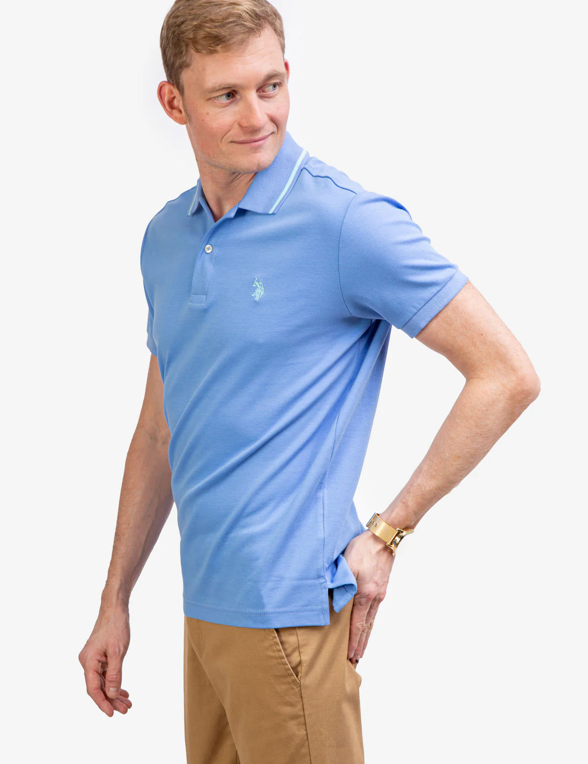 SLIM FIT INTERLOCK POLO SHIRT - Image 8