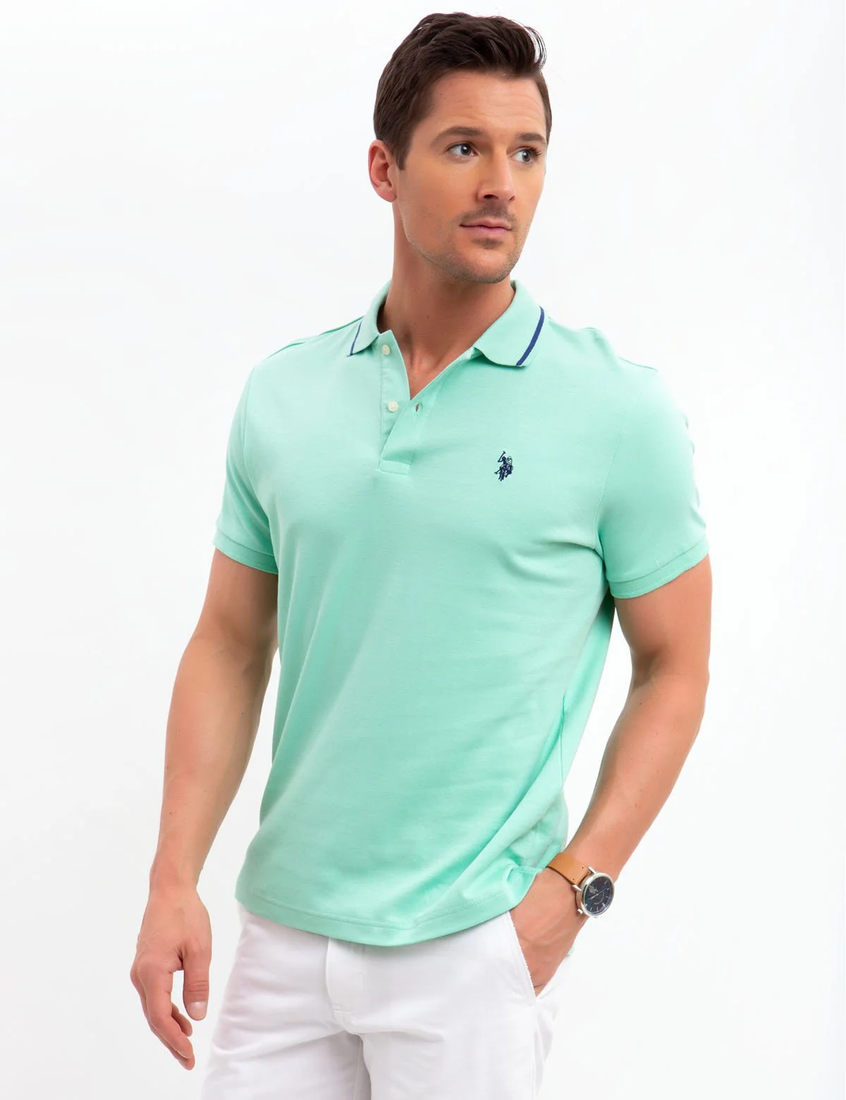 SLIM FIT INTERLOCK POLO SHIRT - Image 4