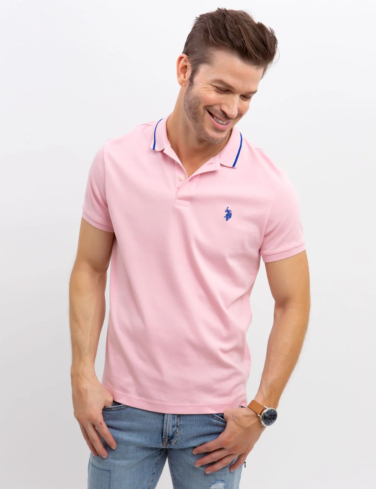 SLIM FIT INTERLOCK POLO SHIRT - Image 8