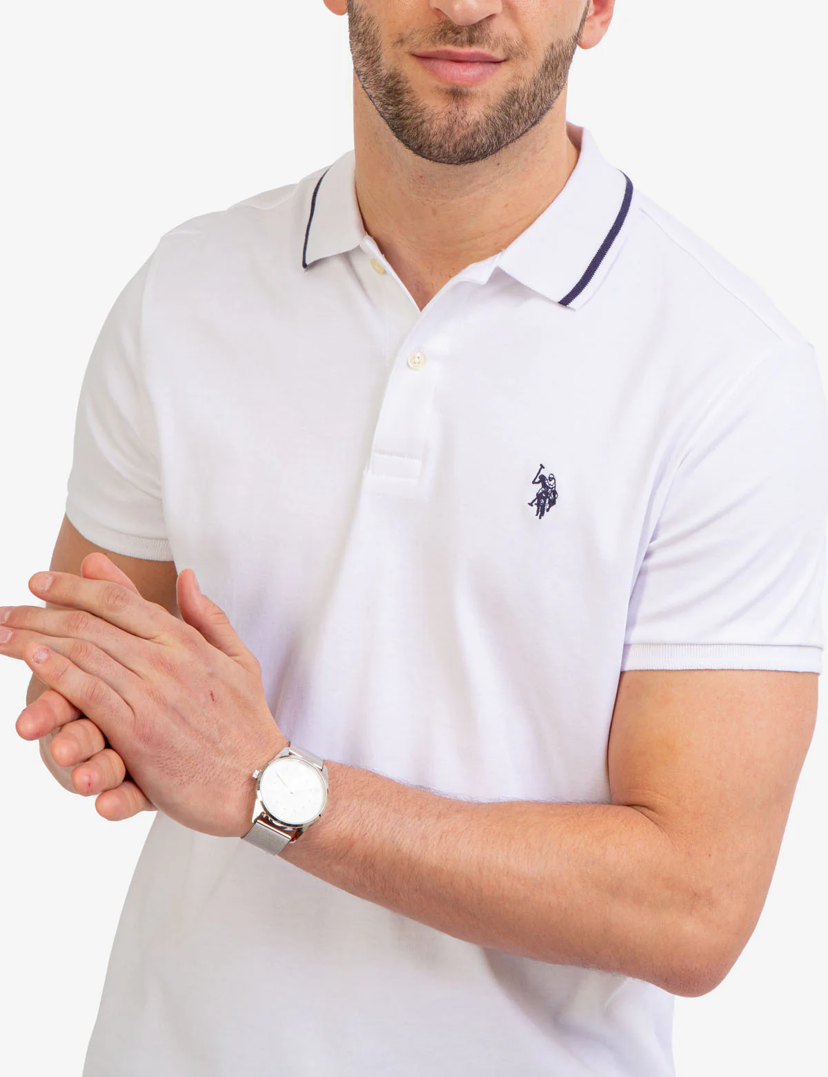 SLIM FIT INTERLOCK POLO SHIRT - Image 3