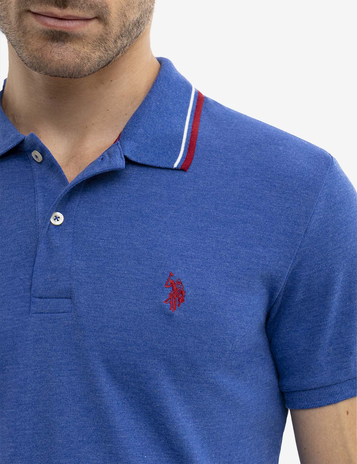 SLIM FIT SOLID INTERLOCK POLO SHIRT - Image 3