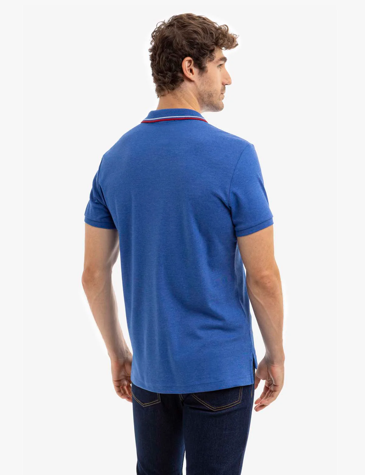 SLIM FIT SOLID INTERLOCK POLO SHIRT - Image 4