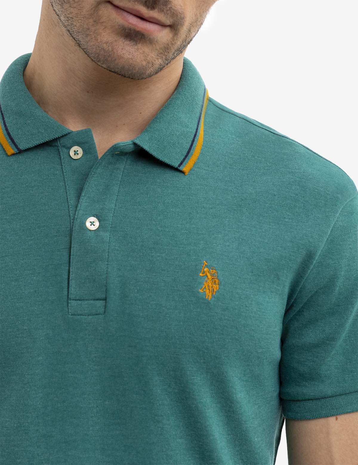 SLIM FIT SOLID INTERLOCK POLO SHIRT - Image 6