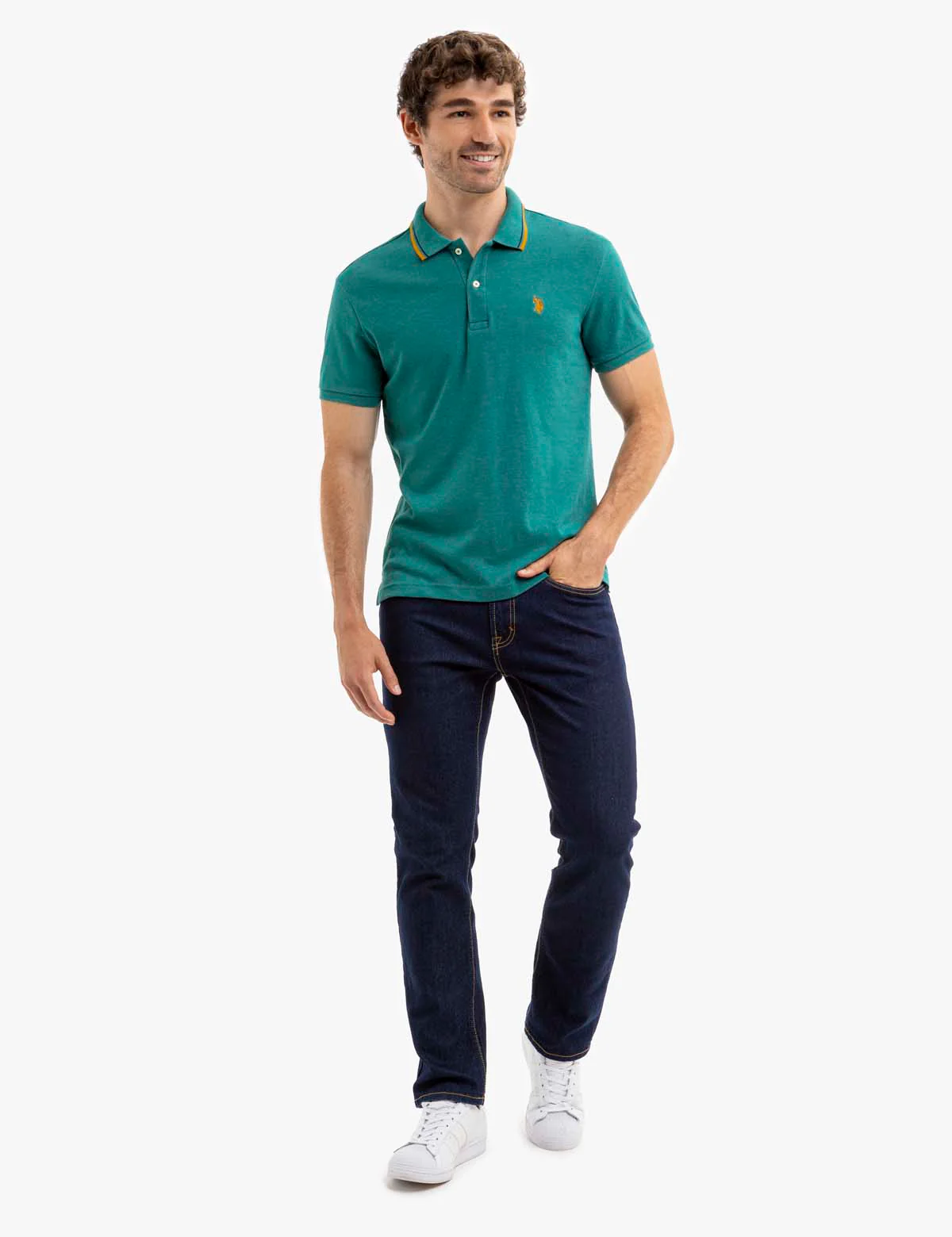 SLIM FIT SOLID INTERLOCK POLO SHIRT - Image 7