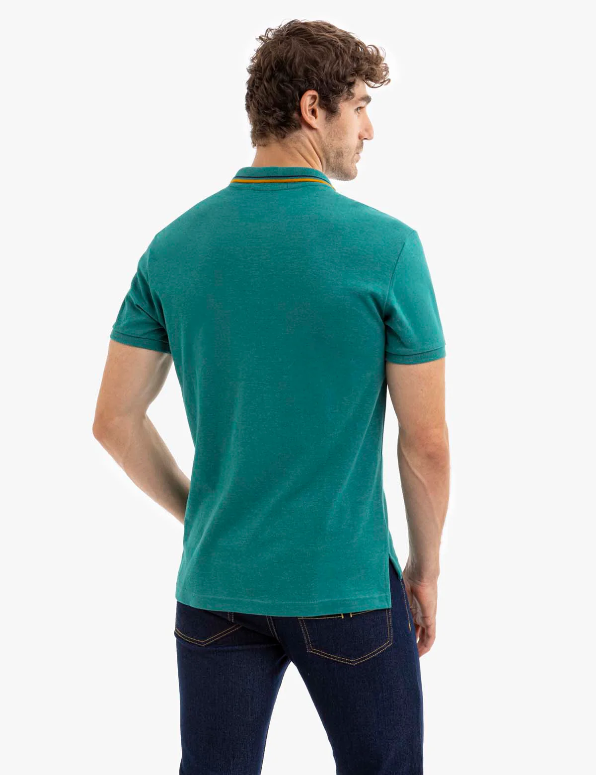 SLIM FIT SOLID INTERLOCK POLO SHIRT - Image 8