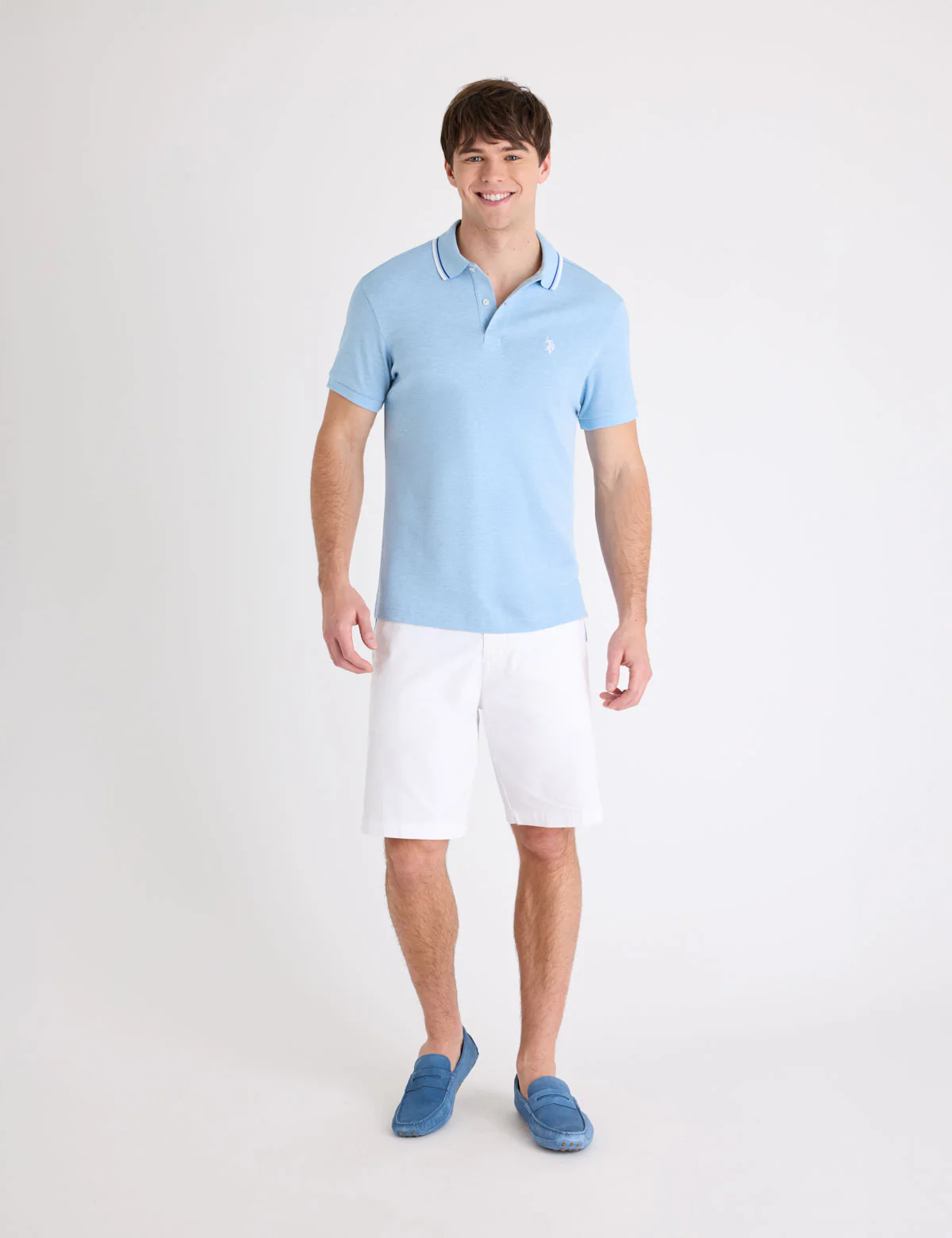 SLIM FIT TIPPED INTERLOCK POLO SHIRT - Image 11