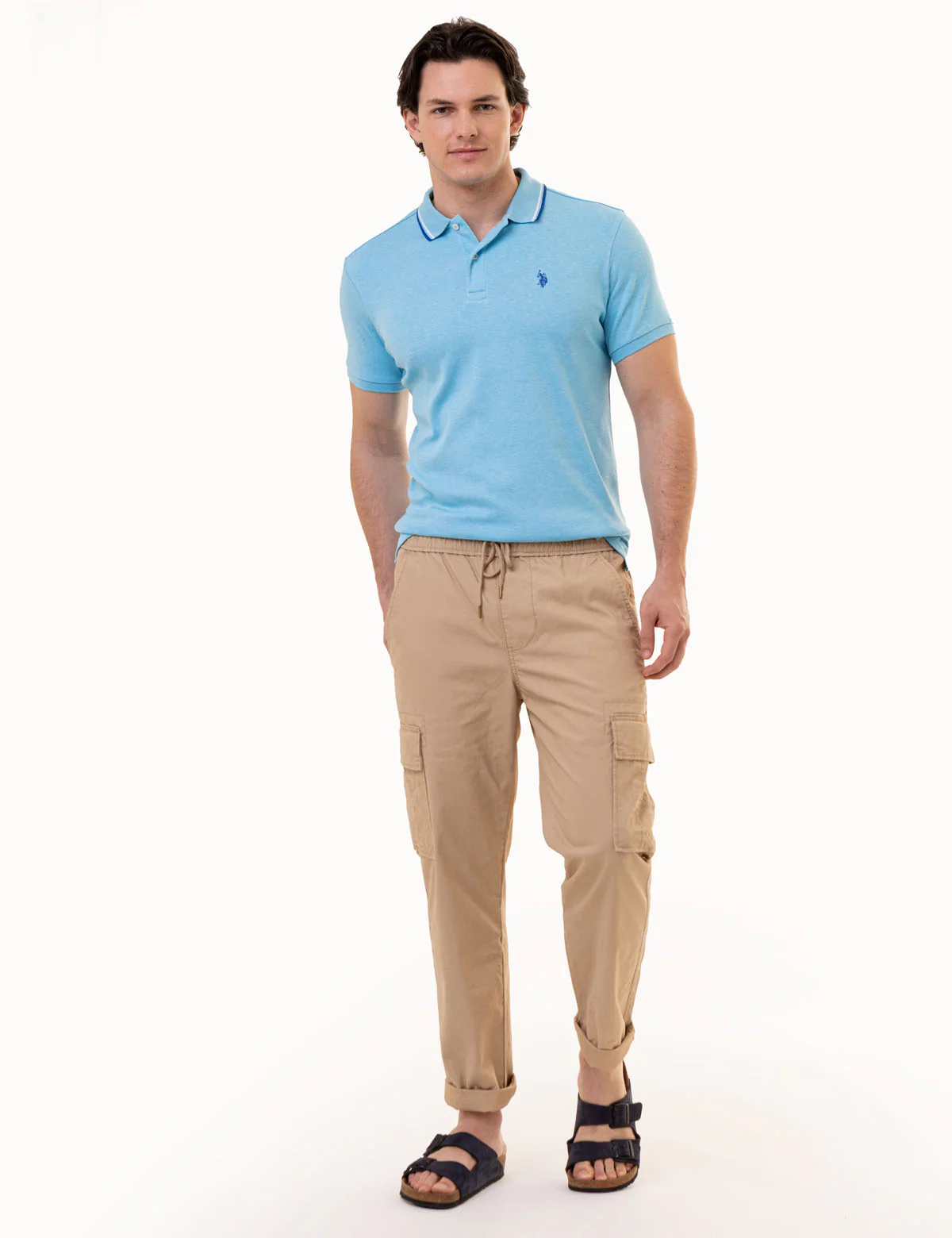 SLIM FIT TIPPED INTERLOCK POLO SHIRT - Image 15