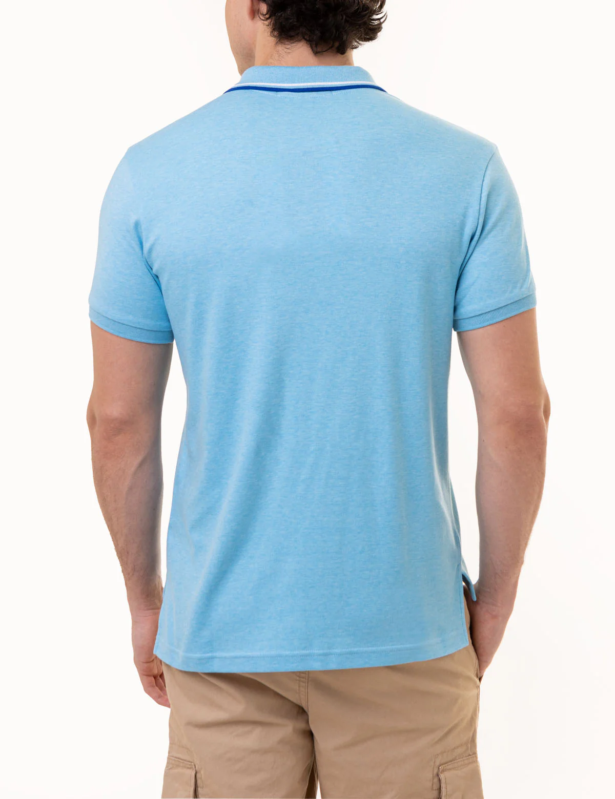 SLIM FIT TIPPED INTERLOCK POLO SHIRT - Image 16