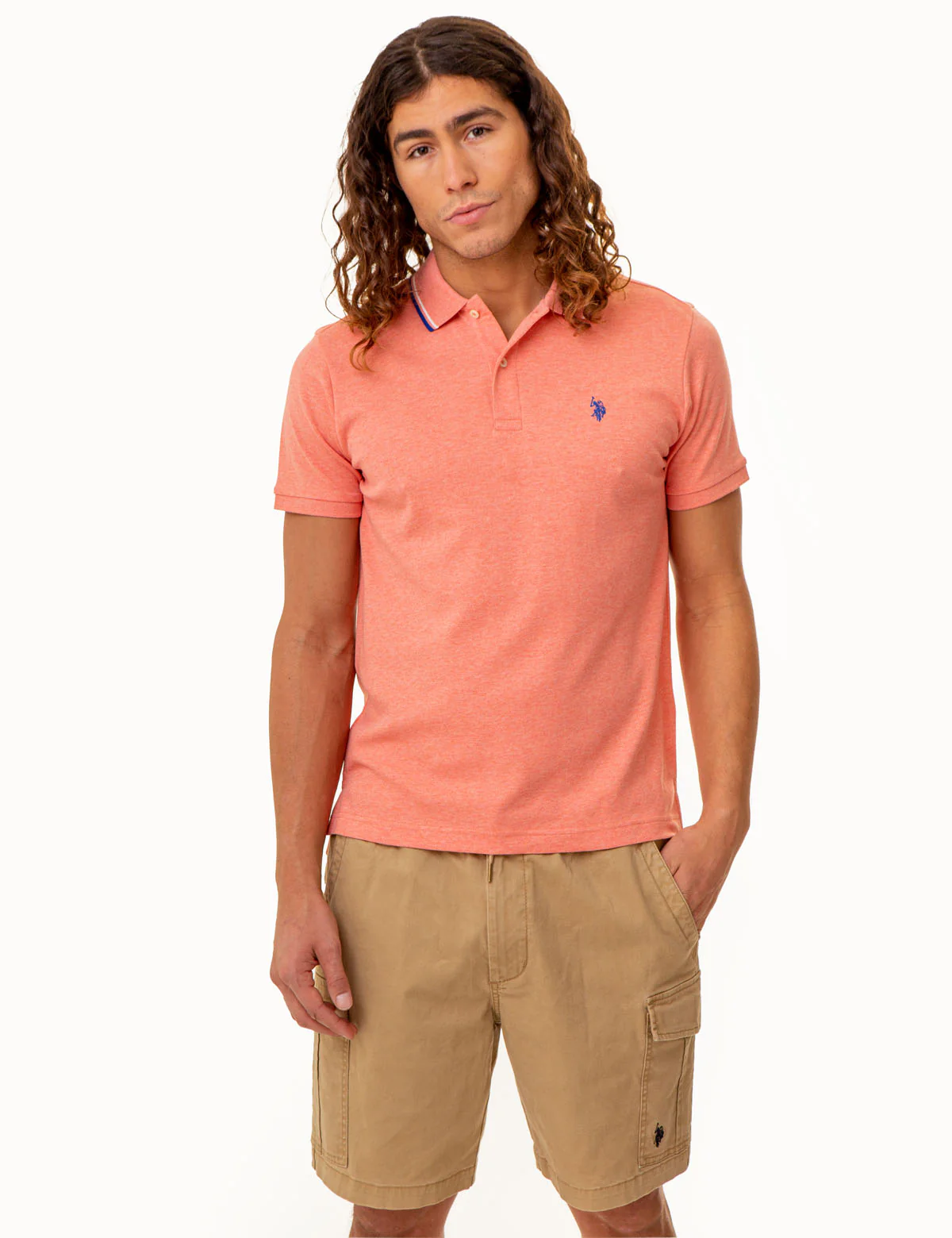 SLIM FIT TIPPED INTERLOCK POLO SHIRT - Image 17