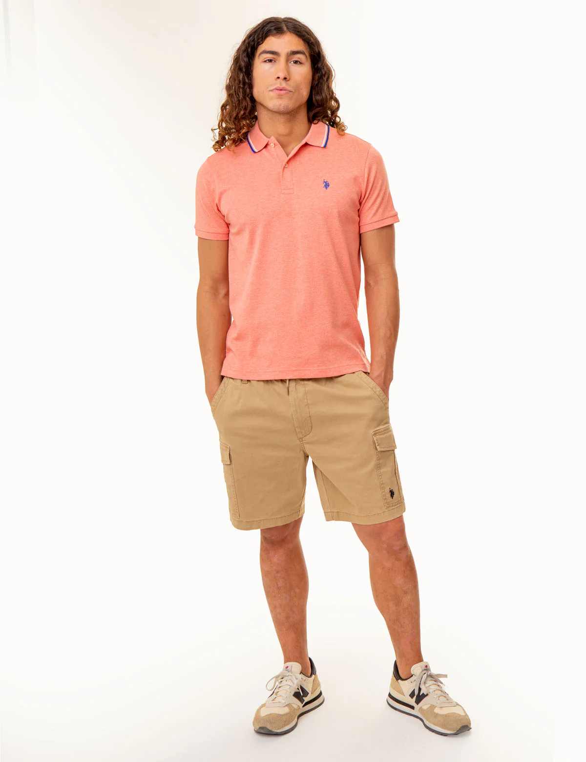 SLIM FIT TIPPED INTERLOCK POLO SHIRT - Image 18