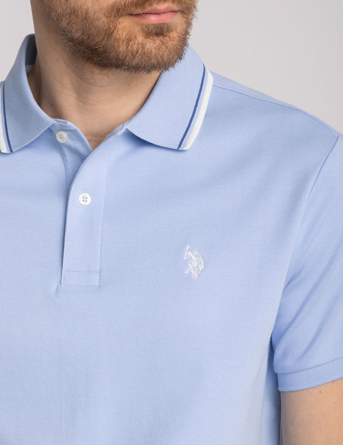 SLIM FIT TIPPED INTERLOCK POLO SHIRT - Image 22