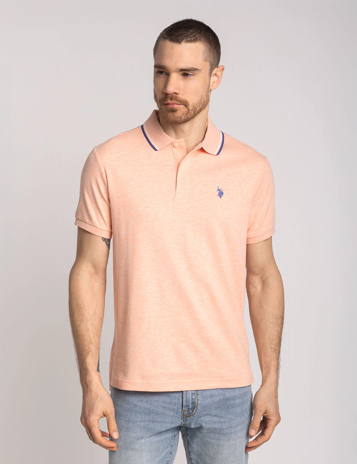 SLIM FIT TIPPED INTERLOCK POLO SHIRT - Image 28