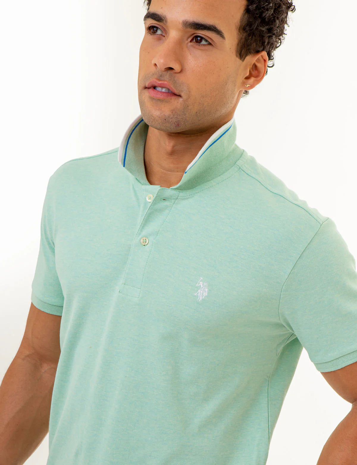 SLIM FIT TIPPED INTERLOCK POLO SHIRT - Image 31