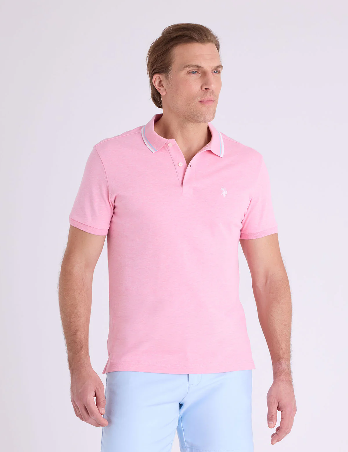 SLIM FIT TIPPED INTERLOCK POLO SHIRT - Image 6