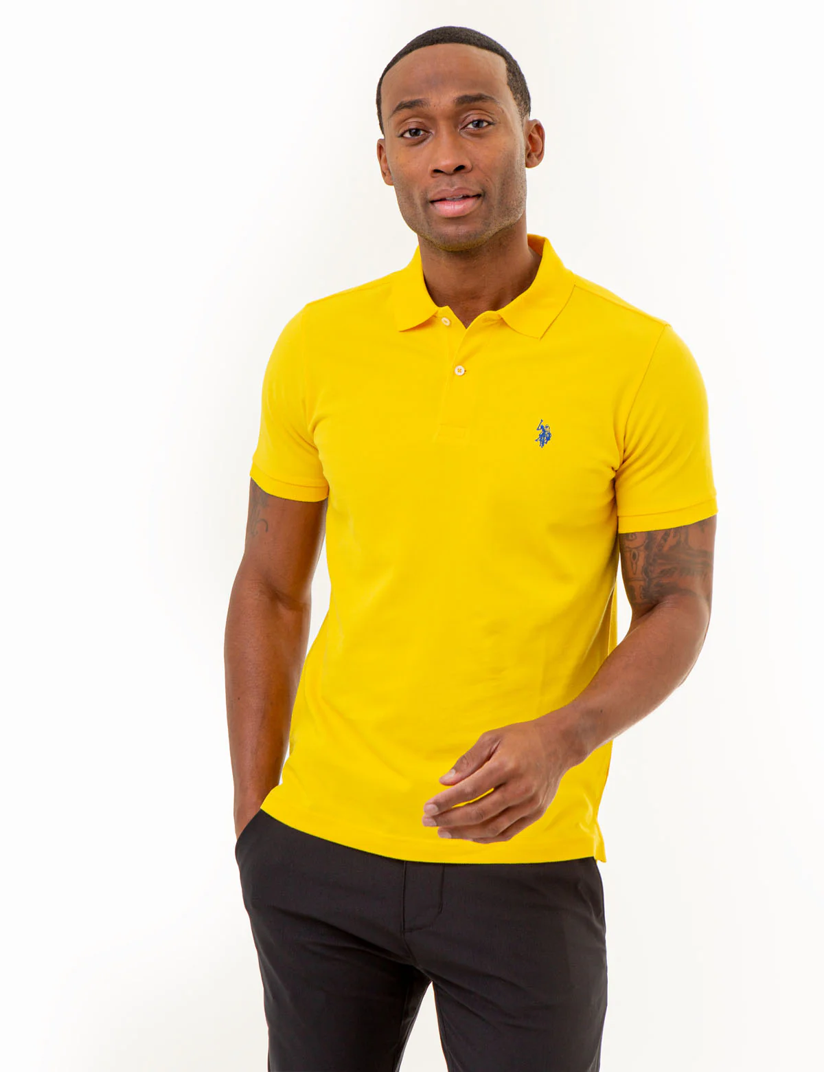 SLIM FIT SOLID PIQUE POLO SHIRT - Image 7
