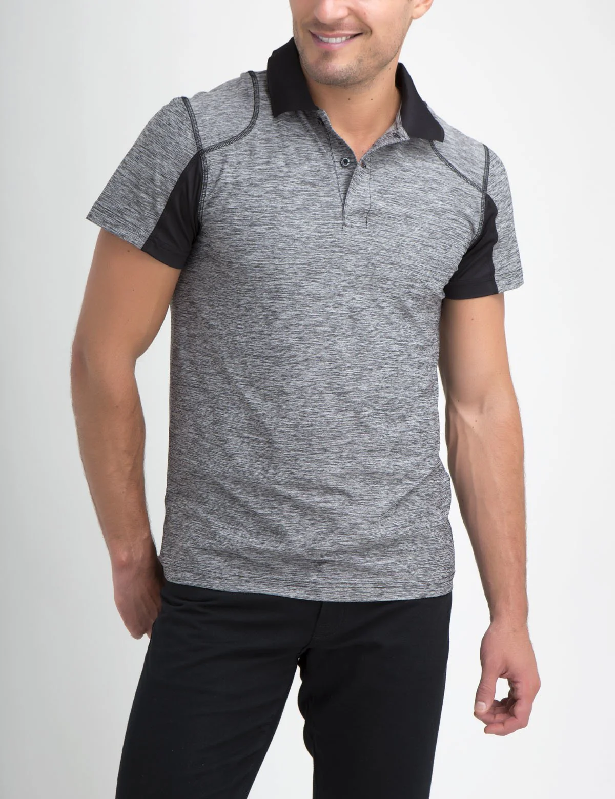 SLIM FIT SPACEDYE POLO SHIRT