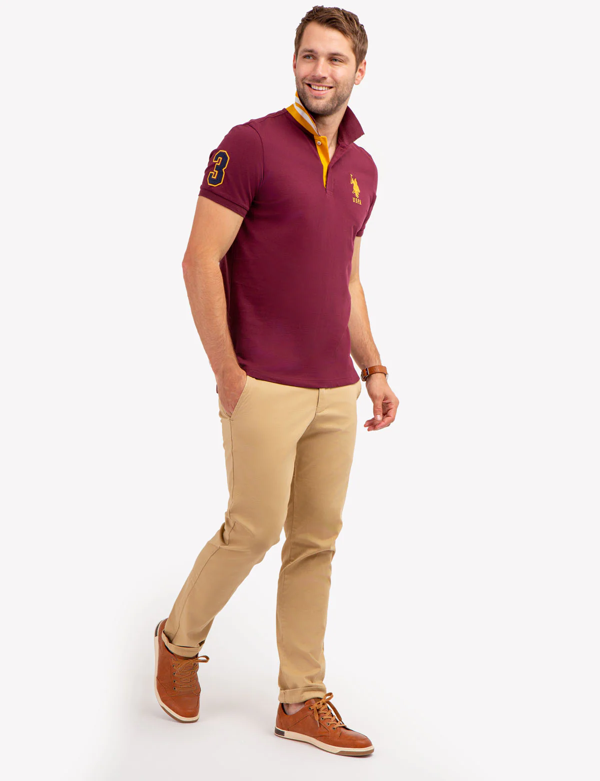 SLIM FIT STRETCH PIQUE POLO SHIRT - Image 16