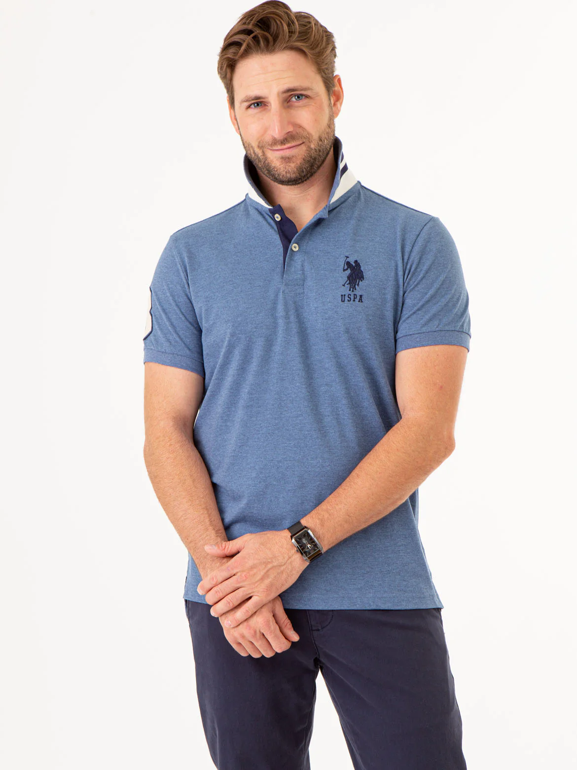 SLIM FIT STRETCH PIQUE POLO SHIRT - Image 19
