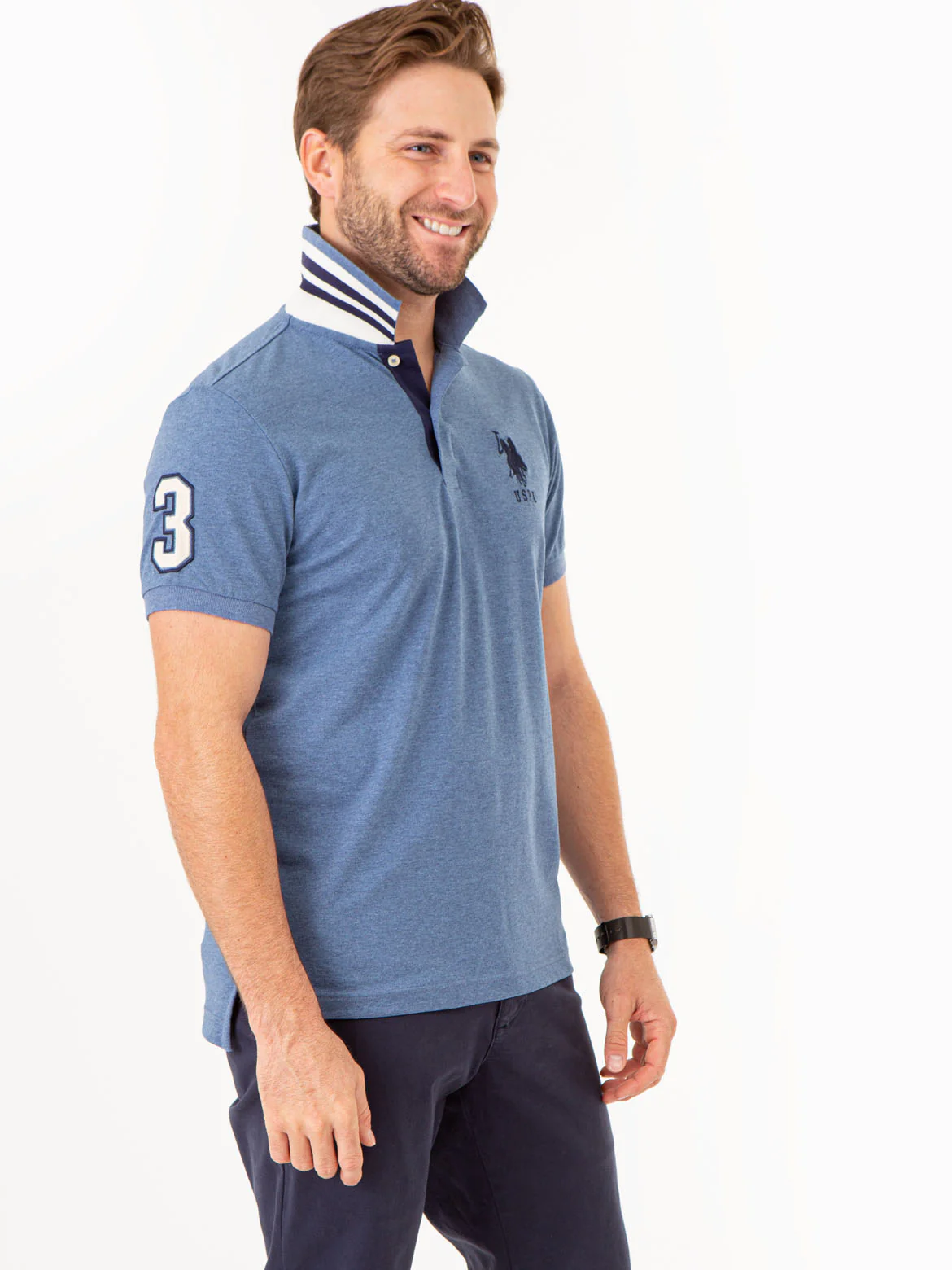 SLIM FIT STRETCH PIQUE POLO SHIRT - Image 20