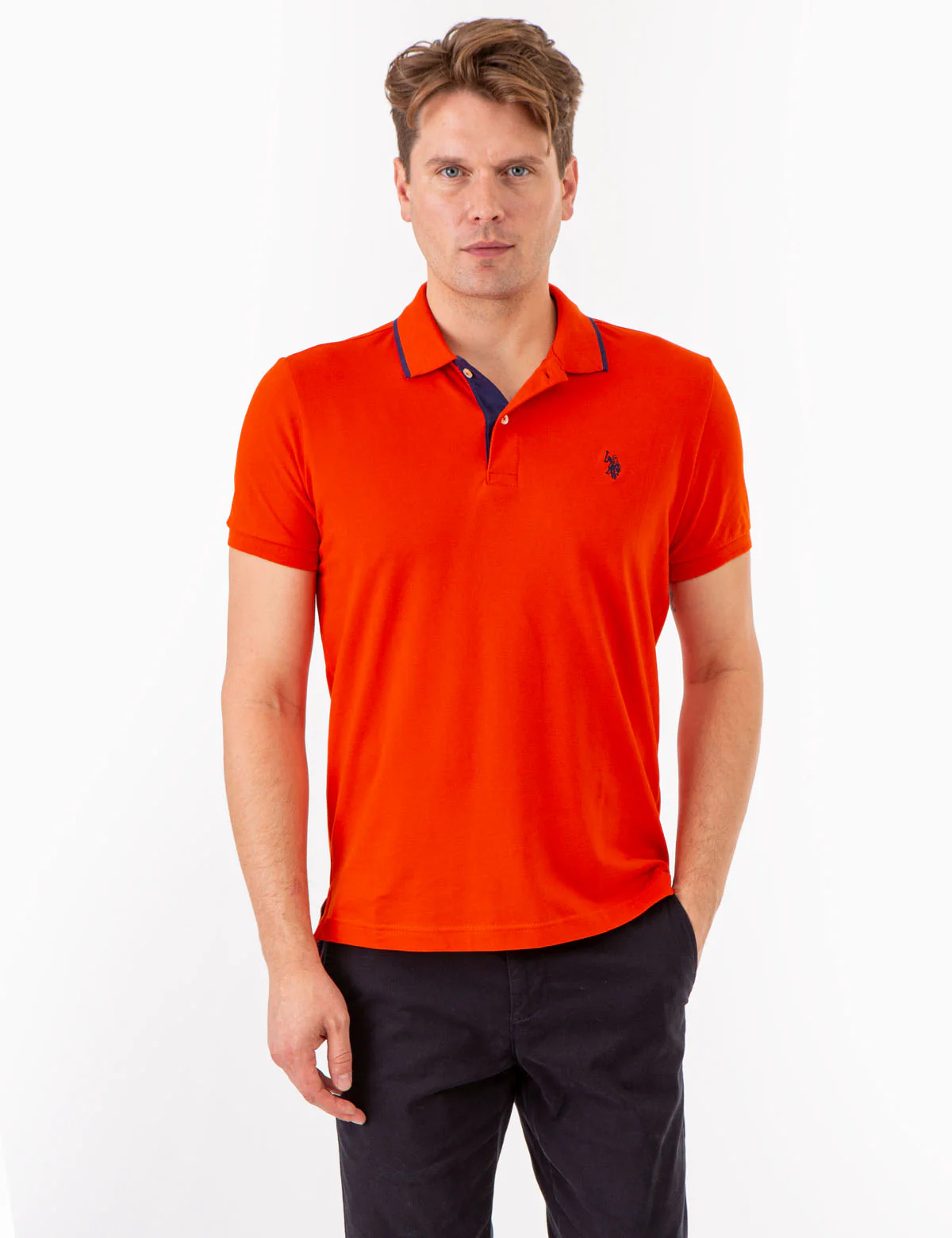 SLIM FIT STRETCH PIQUE SOLID POLO SHIRT - Image 13