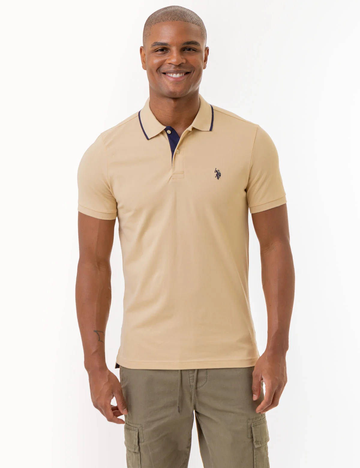 SLIM FIT STRETCH PIQUE SOLID POLO SHIRT - Image 10