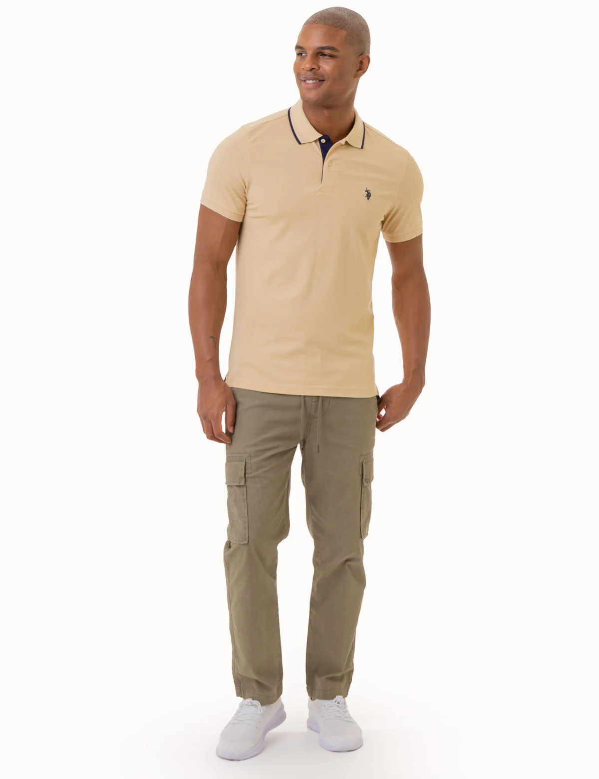 SLIM FIT STRETCH PIQUE SOLID POLO SHIRT - Image 11