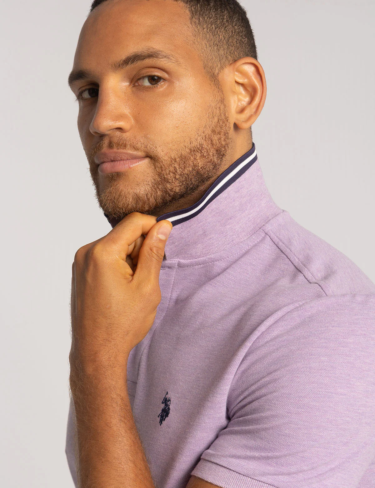 SLIM FIT STRETCH SOLID PIQUE POLO SHIRT - Image 4
