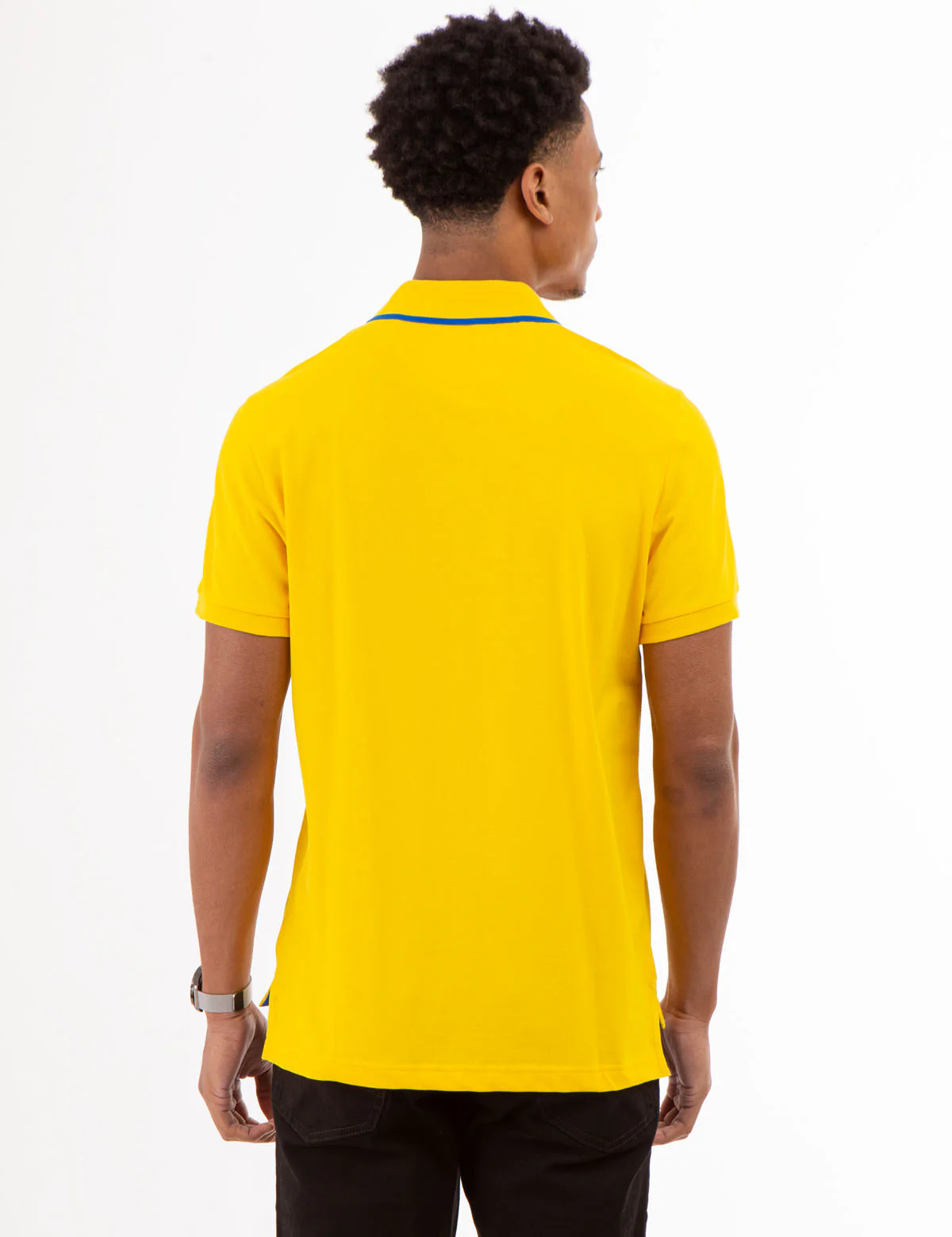 SLIM FIT STRETCH PIQUE SOLID POLO SHIRT - Image 4