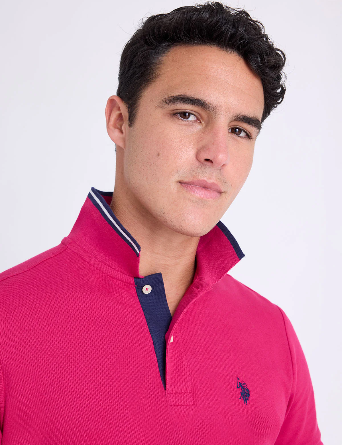 SLIM FIT STRETCH SOLID PIQUE POLO SHIRT - Image 15