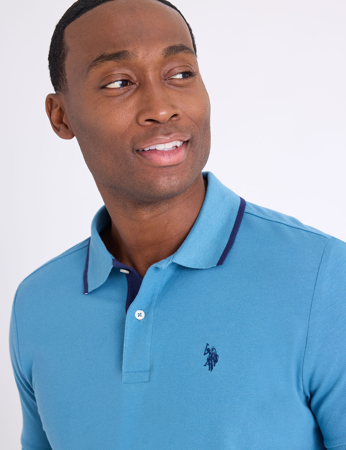 SLIM FIT STRETCH SOLID PIQUE POLO SHIRT - Image 3