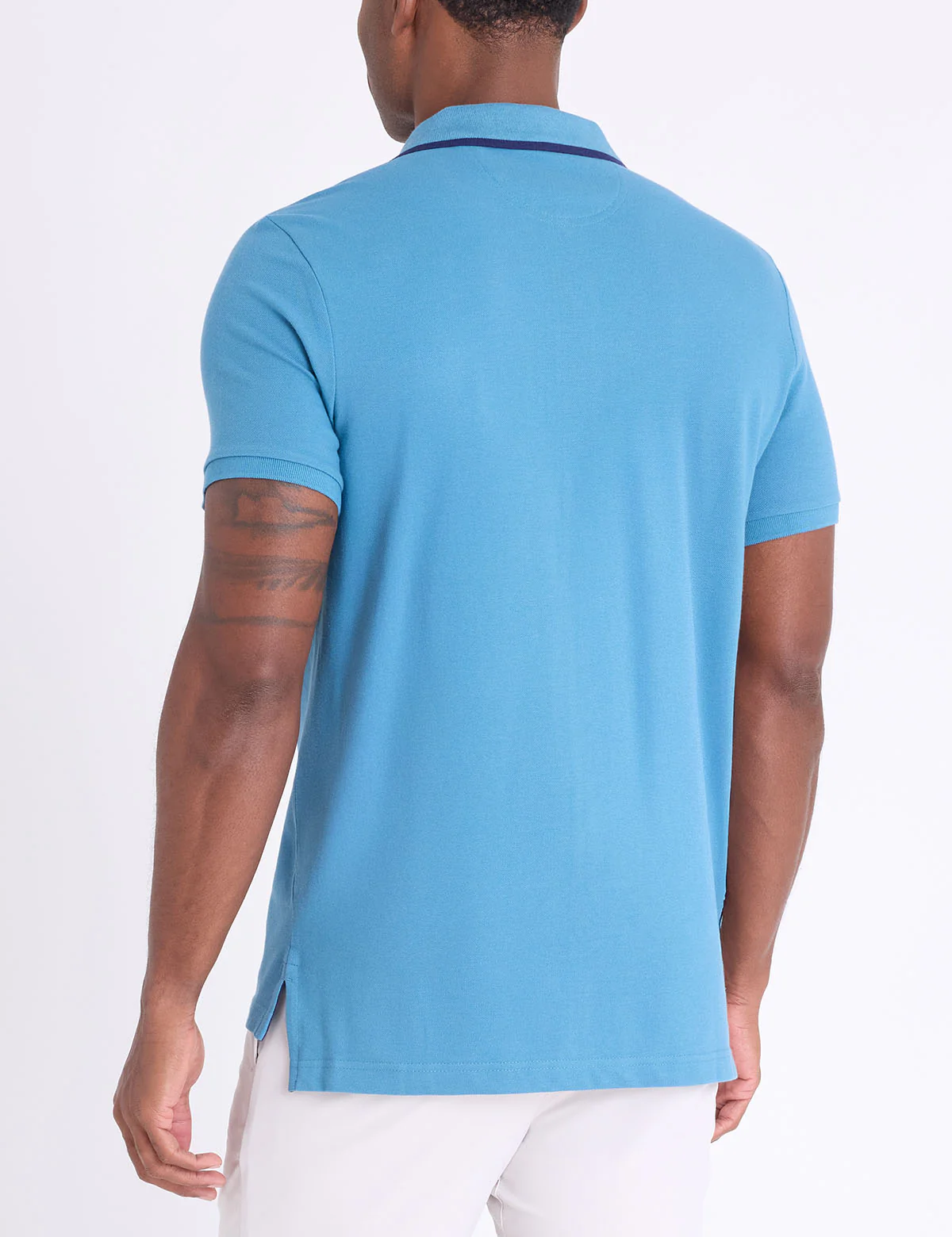 SLIM FIT STRETCH SOLID PIQUE POLO SHIRT - Image 5