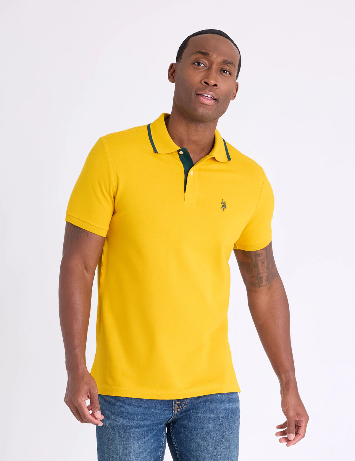 SLIM FIT STRETCH SOLID PIQUE POLO SHIRT - Image 6