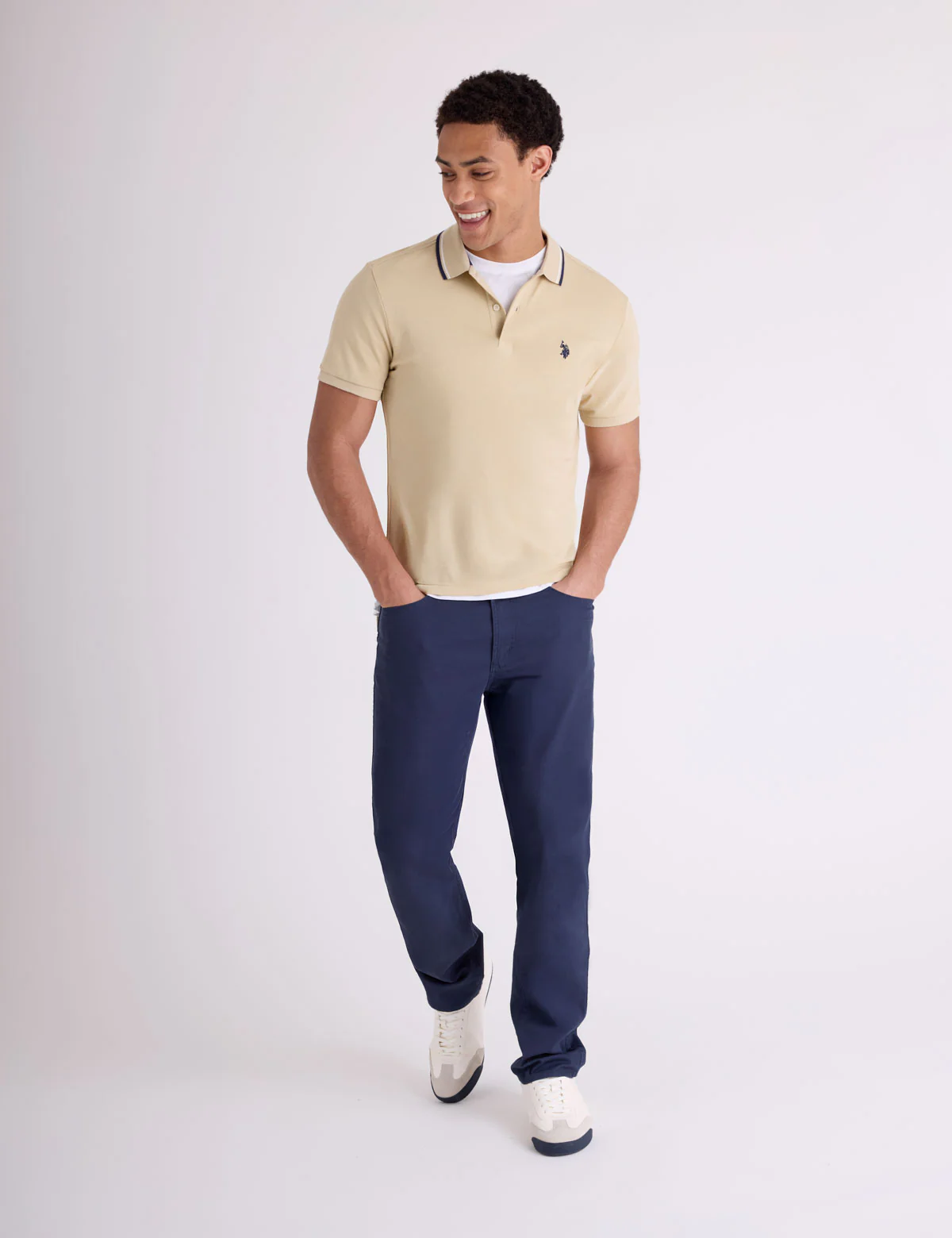 SLIM FIT TIPPED INTERLOCK POLO SHIRT - Image 10