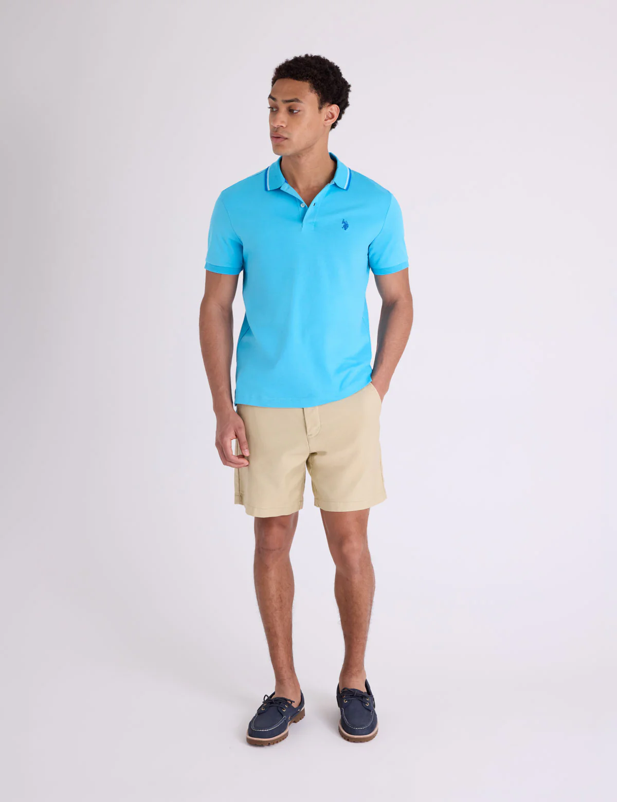 SLIM FIT TIPPED INTERLOCK POLO SHIRT - Image 7